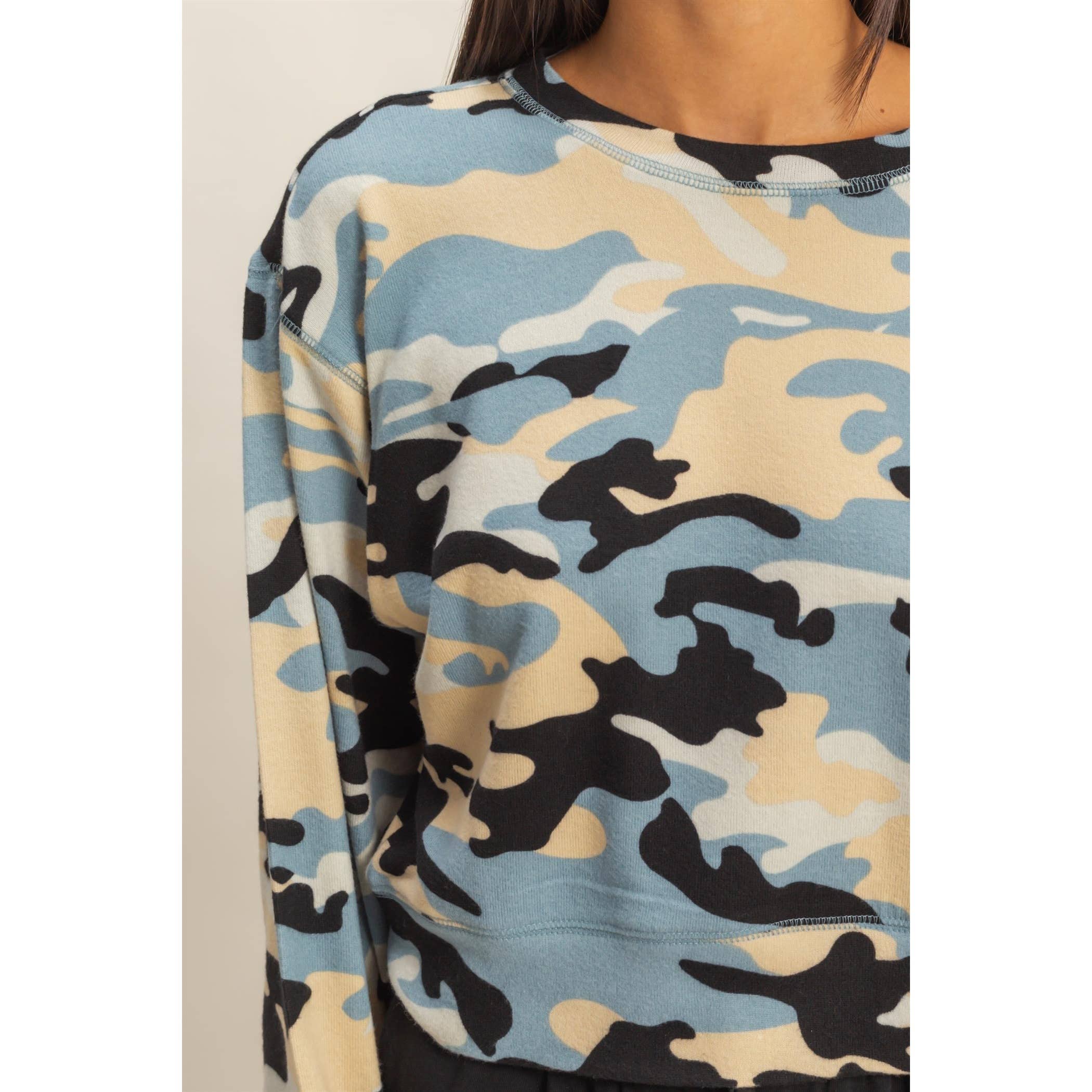 HYFVE - Vendita all'ingrosso Felpa - Donna - Felpa con stampa mimetica14