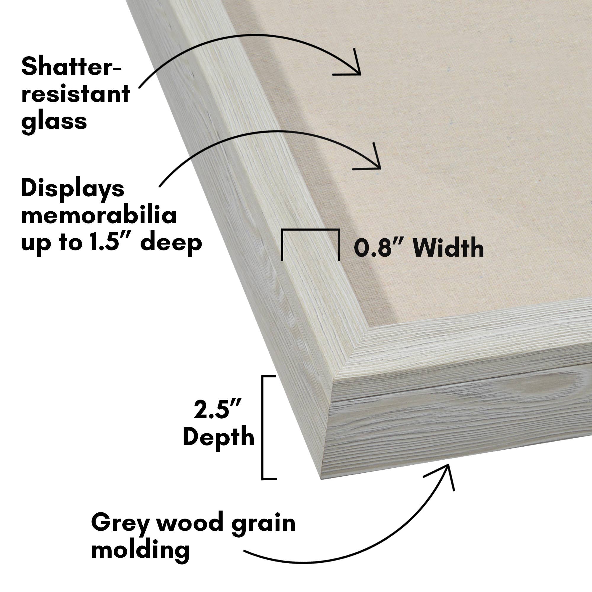 Americanflat - Wholesale Picture Frame - Americanflat Front Loading Shadow Box Frame for Keepsakes14