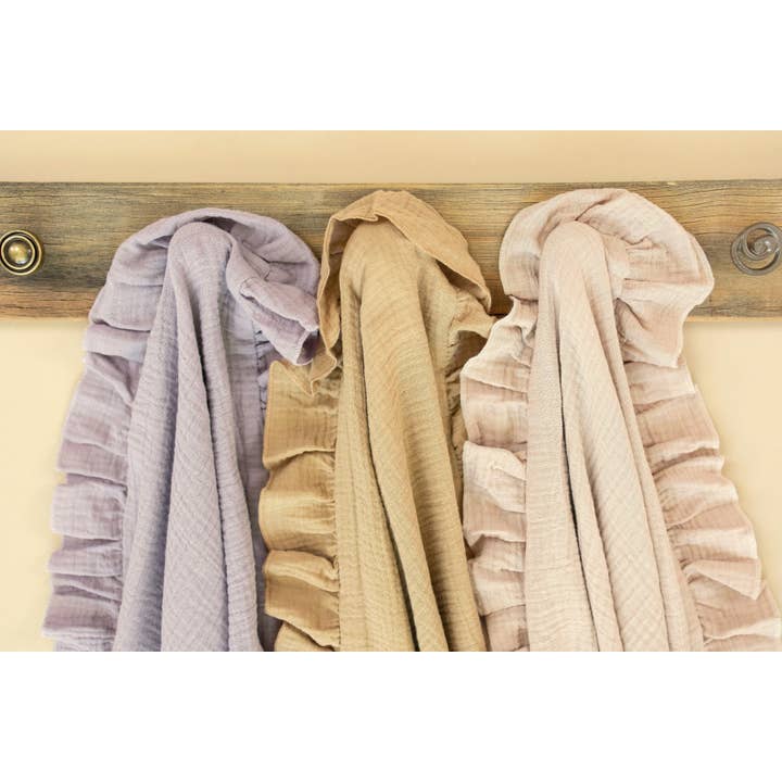 Organic Muslin Blanket & Lovey Set (Lilac) for wholesale by Leyl&Ari
