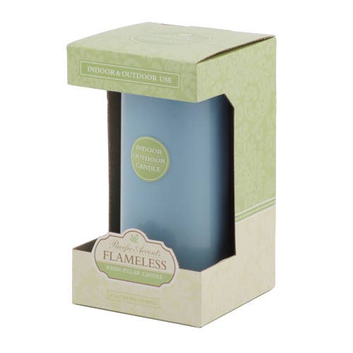 Flipo Group, Ltd. - Vendita all'ingrosso Candela senza fiamma - Candela a colonna in resina colorata per interni/esterni senza fiamma