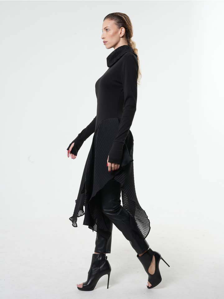 Metamorphoza – wholesale Tunika - Dam – Turtle Neck Chiffong Tunika