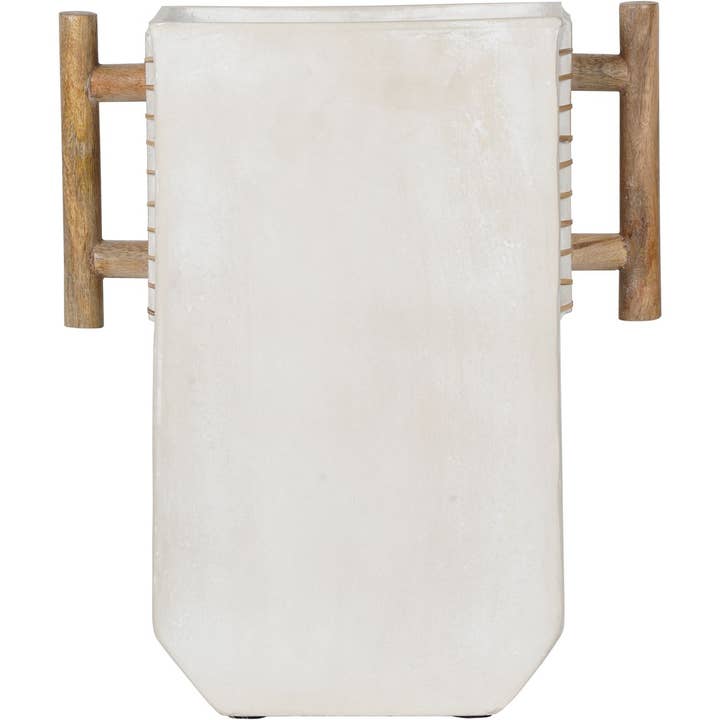 Ecomix Vase With Wooden Handle for wholesale by The Libra Company