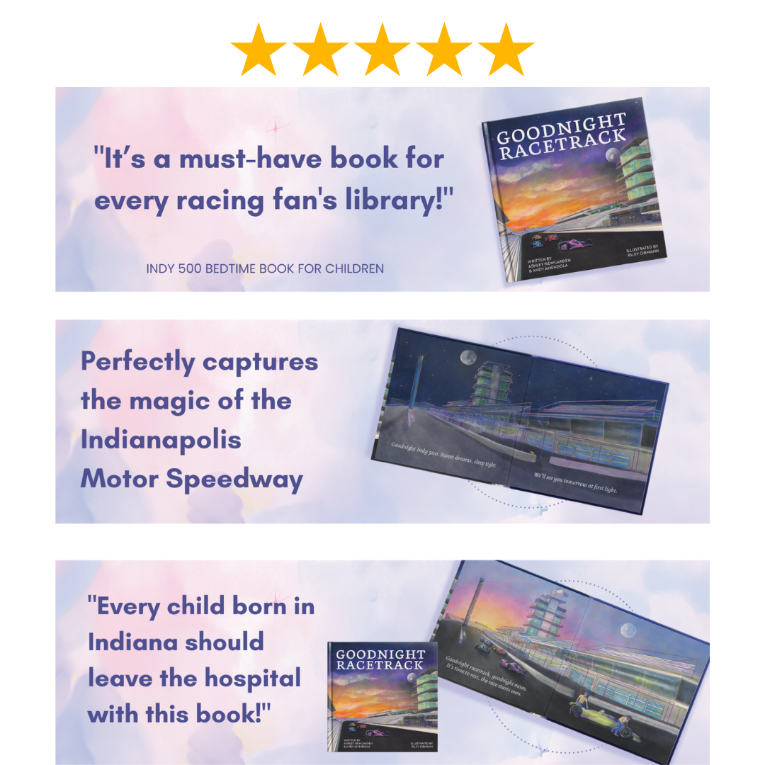 Red Racer Books - Wholesale Boek voor baby’s en peuters (0-2) - Goedenacht Racetrack - Een Bedtijd Prentenboek dat de Tradities van de Indianapolis Motor Speedway en Indy 500 viert – Perfect voor Kinderen van 1-5 Jaar, Peuters en Jonge Racefans8