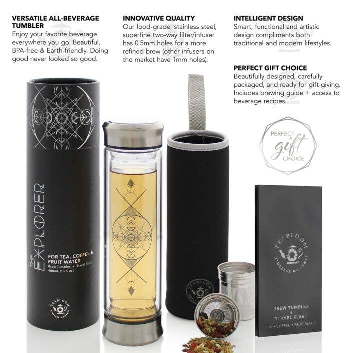 Teabloom - Wholesale Insulated Mug/Tumbler - Teabloom All-beverage Tumbler   14 Oz / 400 ml2