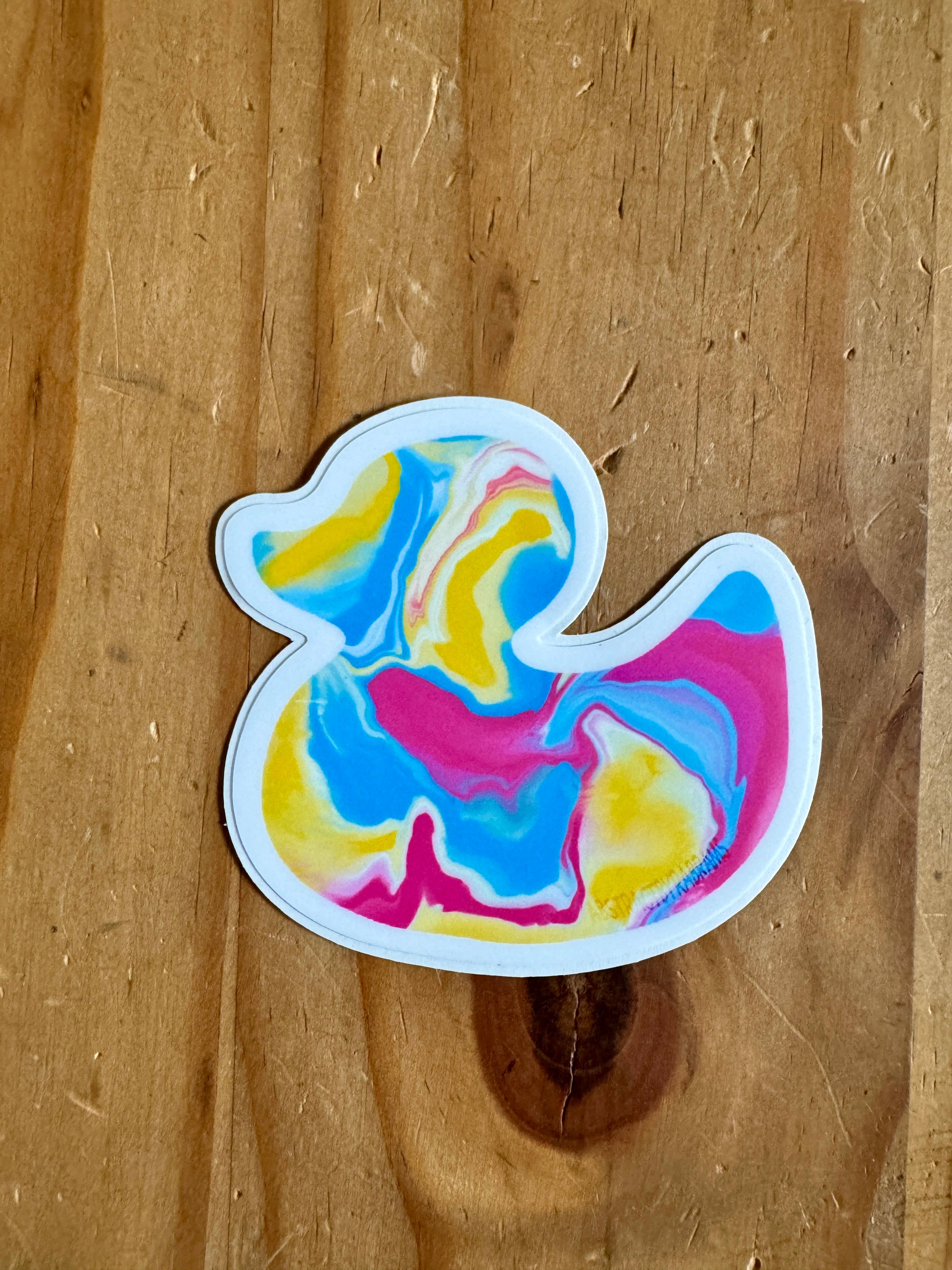 AbstractbyRabrams - Wholesale Sticker - Abstract Pride Flag Duck Sticker LGBTQ 9 Varieties Vinyl15