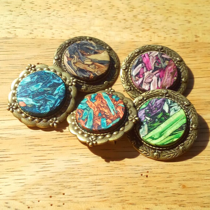 Handcrafted from Tumbleweed - Wholesale Brooch - Tumbleweed Antique Brass Brooch4