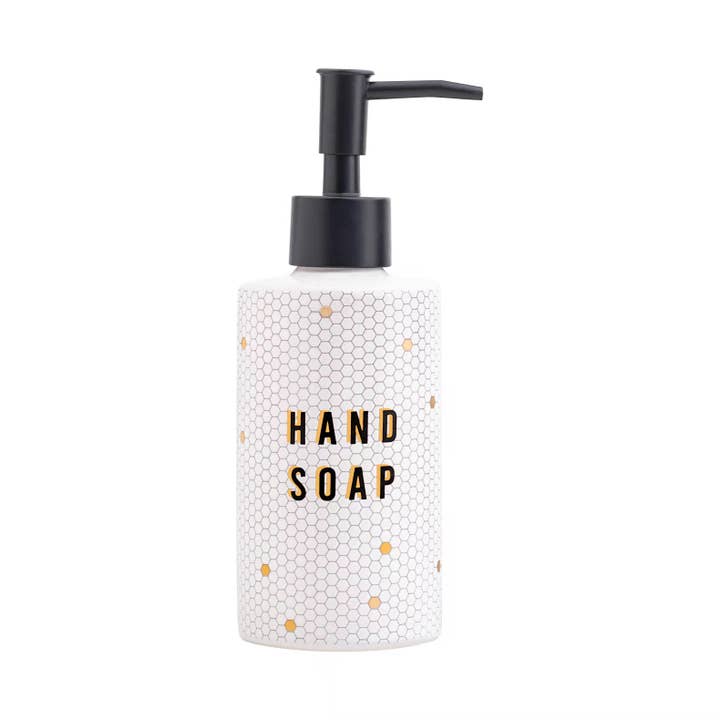 Sweet Water Decor - Wholesale Soap Dispenser - 8.5oz Honeycomb Tile Hand Soap Dispenser- Home Decor & Gifts
