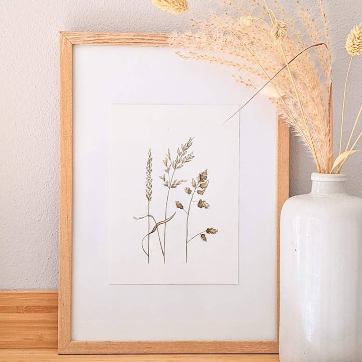 ArtworkByMadelon - Wholesale Art Print - Art print 'Grasses' | Handmade | biotop paper