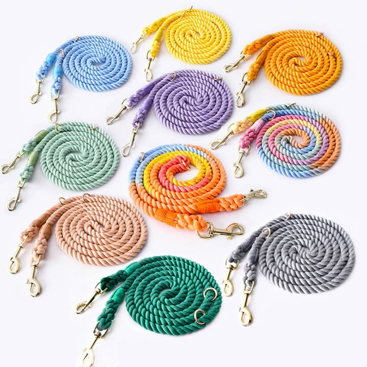 Cheerhunting - Wholesale Pet Leash - Dog - Loofie - 7.5ft Handsfree Colorful Rope Dog Leash