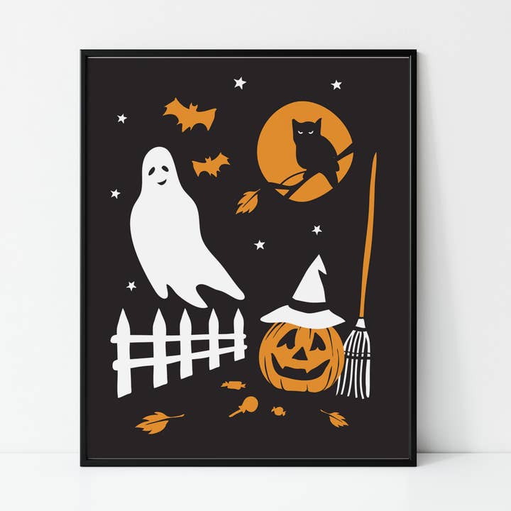 Soirée d'Halloween - Impression 8 x 10 pour la vente par Dote Note + Gift