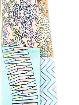 Create your own Scarf Neck - Pastel Whimsical Print - V for wholesale by Gemelli
