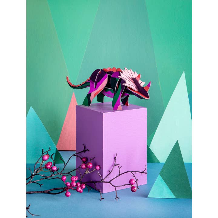 Studio Roof - Wholesale Figurine Toy - Kids - 3D Figurine - Dinosaur - Triceratops1