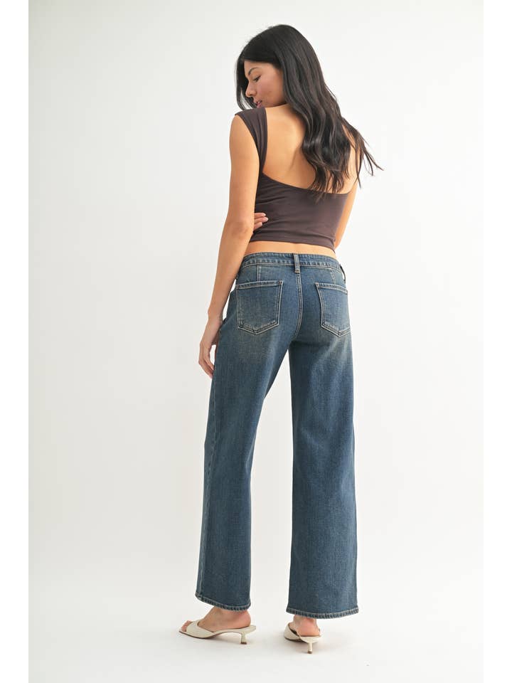 JBD - Wholesale Jeans - Women's - DP787 - V DK - Low Rise Straight3