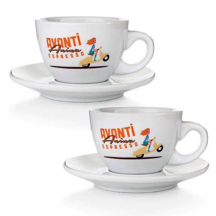 Avanti – Großhandel Kaffeebohnen – Avanti Starter-Set Anina + Cappuccinotassen