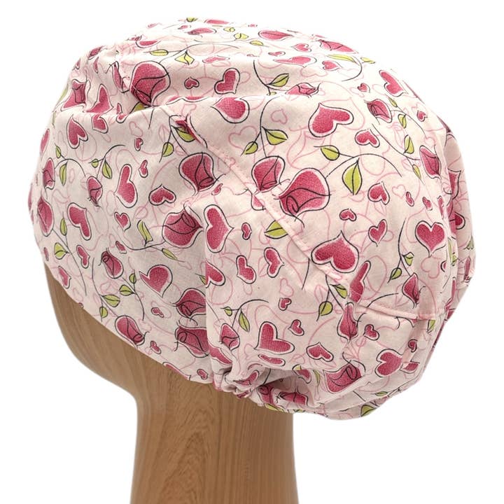 SewingLabPlus - Wholesale Head Scarf - Women's - Valentine's Day Scrub Cap Euro Style Scrub Hat 4