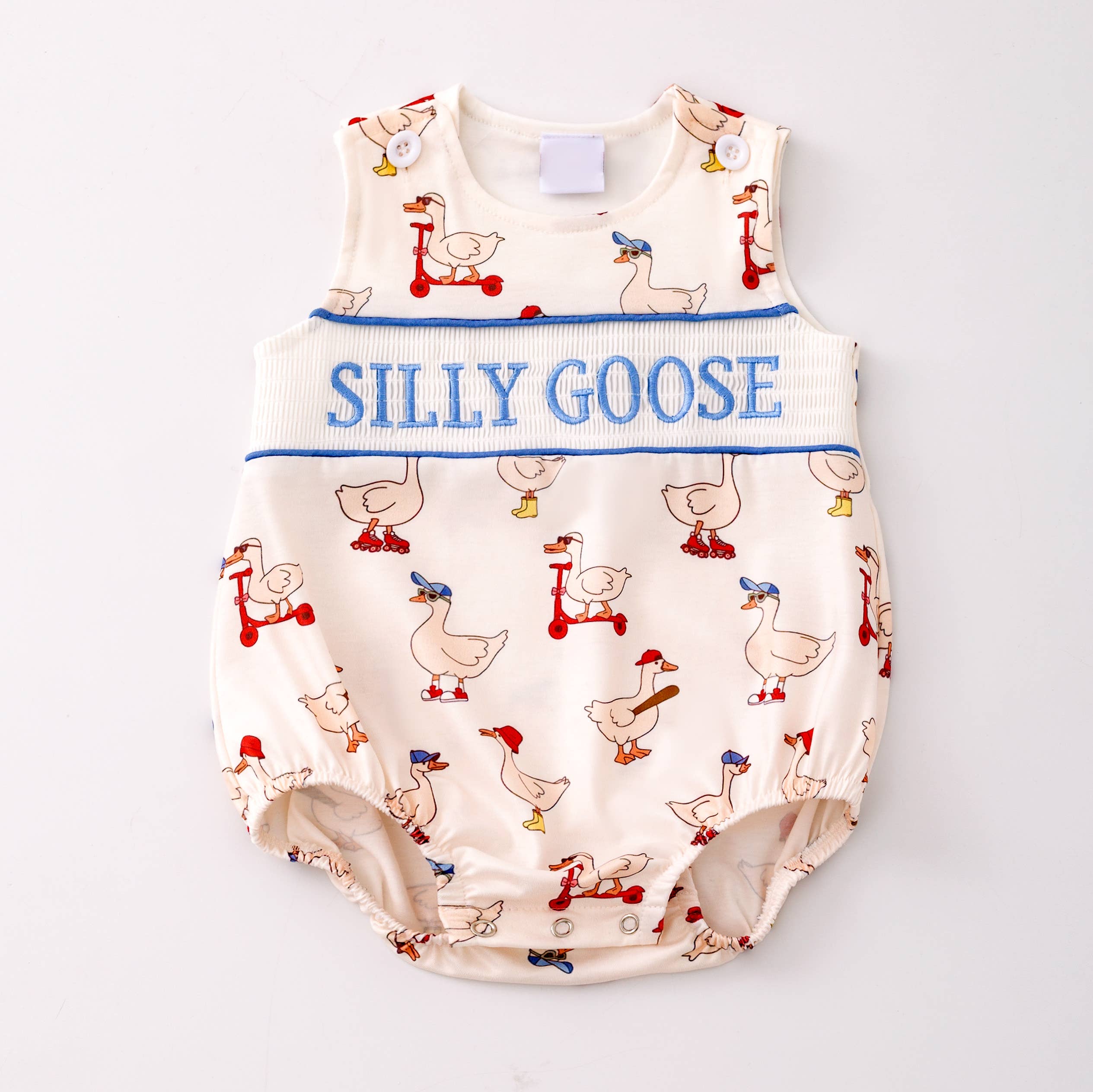 Auraquise - Vente Ensemble haut et short – enfant - Vêtements assortis d'été pour garçons frères avec broderie d'oie farfelue1