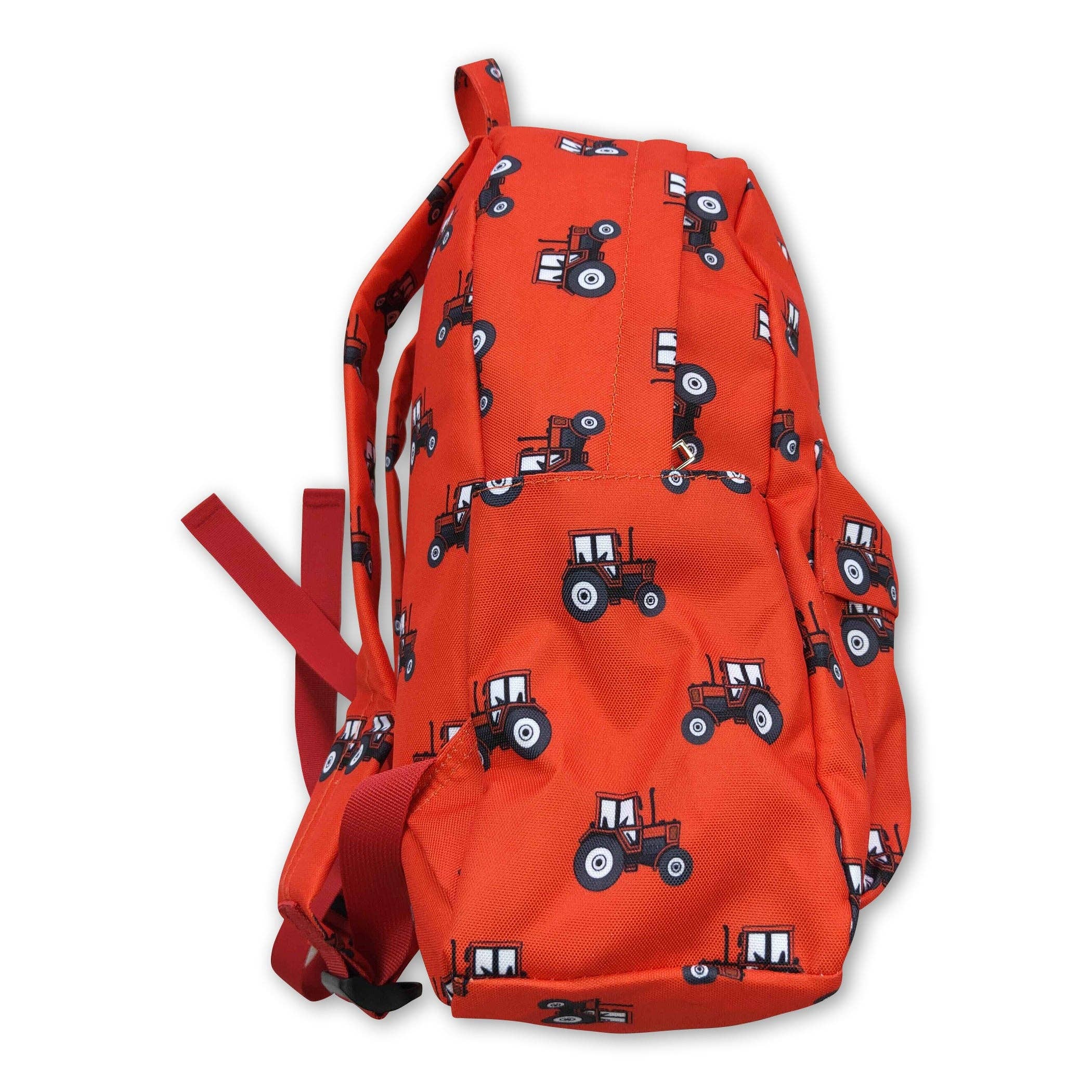 Yawoo Garments - Wholesale Backpack - Kids - Red tractor kids boy farm backpack2