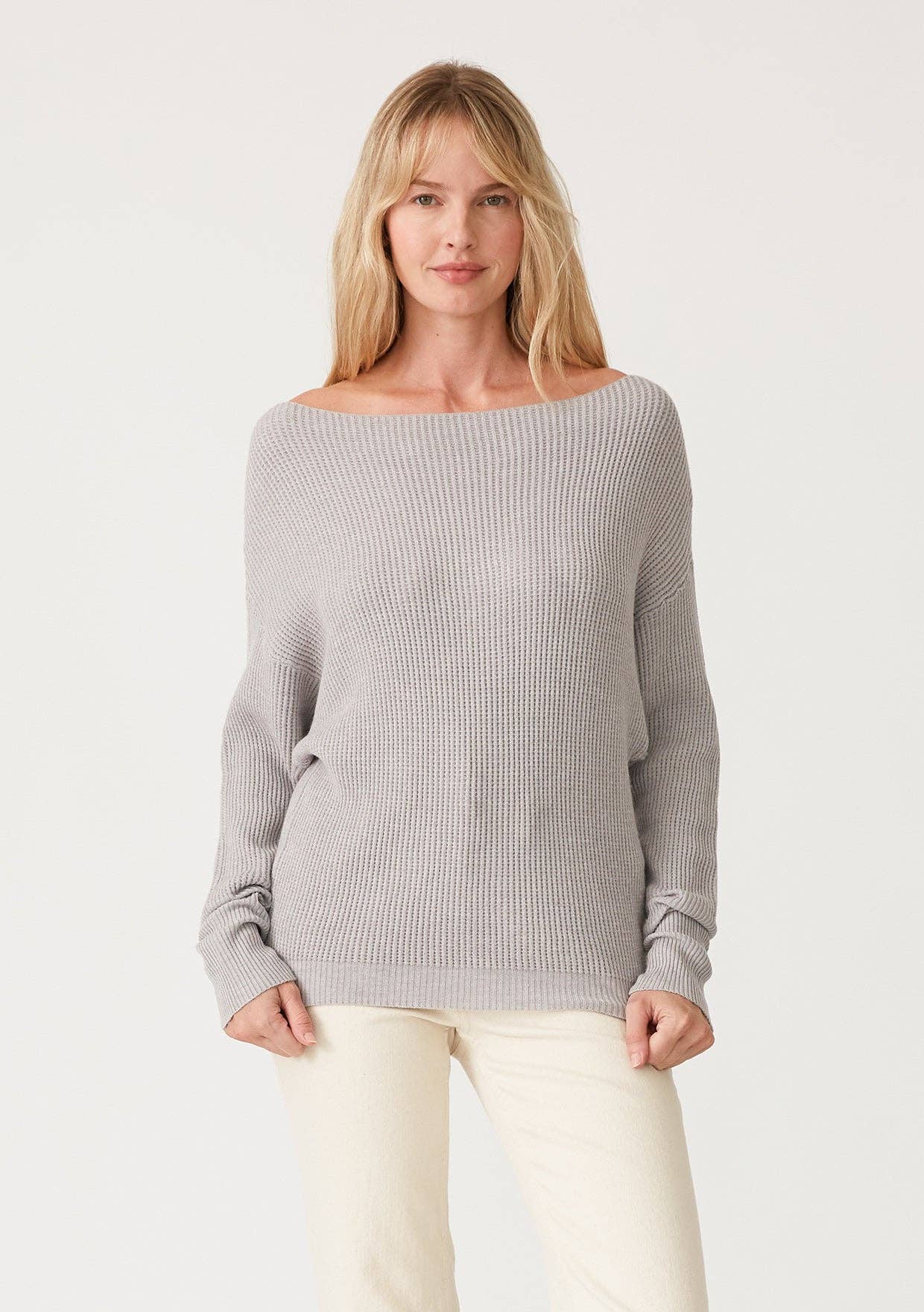 Lovestitch - Vente Pull en maille – femme - Pull en tricot gaufré à manches longues17