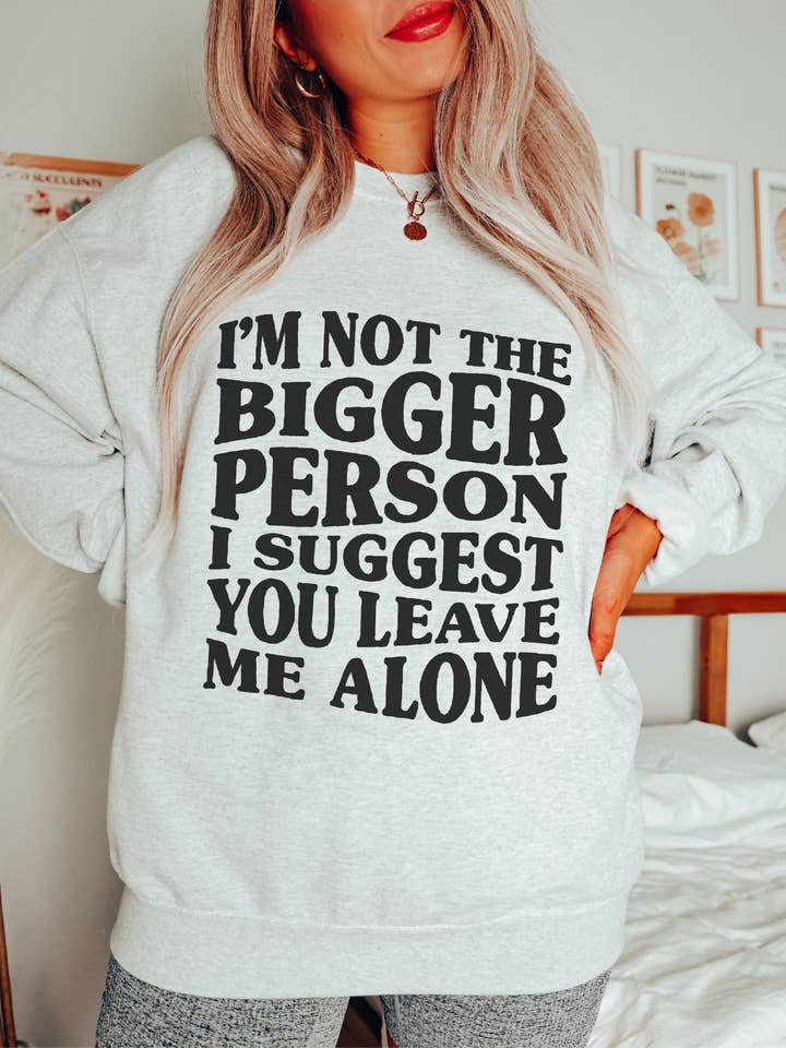 No soy la persona más grande, te sugiero que me dejes en paz para venta al por mayor de Hectic Rebellion