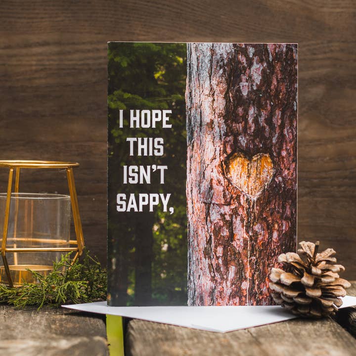 Cardstalked - Vente Cartes de Saint-Valentin - Carte d'anniversaire éphémère Sappy Tent Camping - Jolie Saint-Valentin3