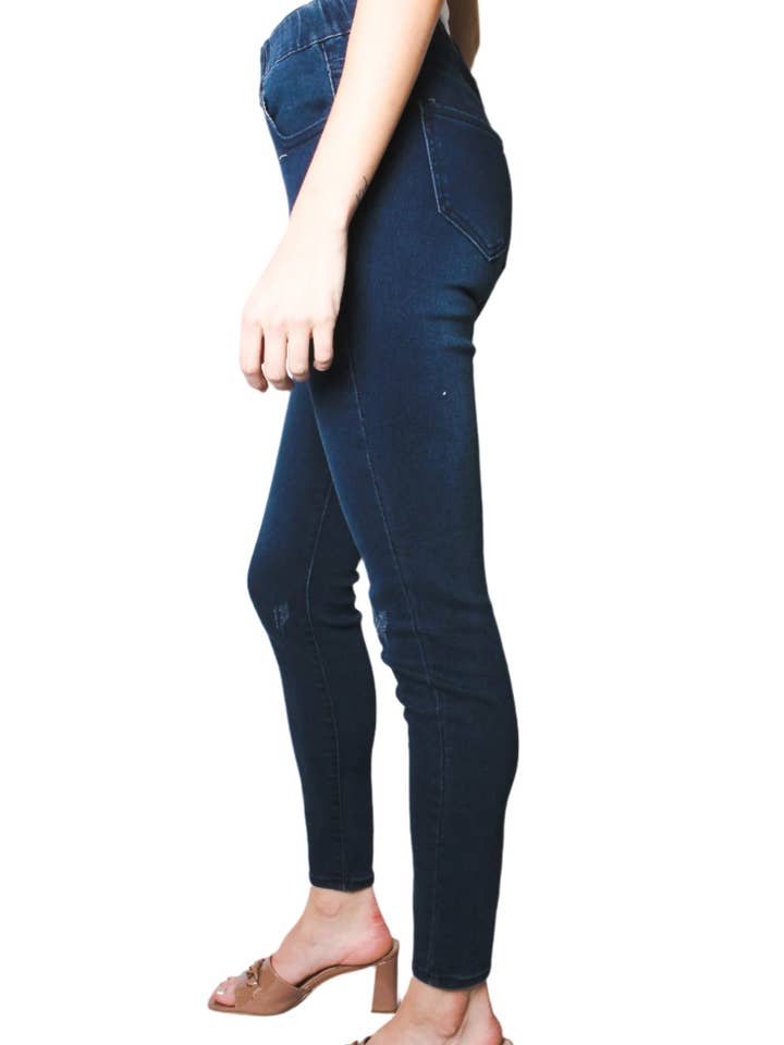 Good Stuff Apparel - Wholesale Jeans - Women's - Women's Mid Rise Stretchy Waist Skinny Jeggings2