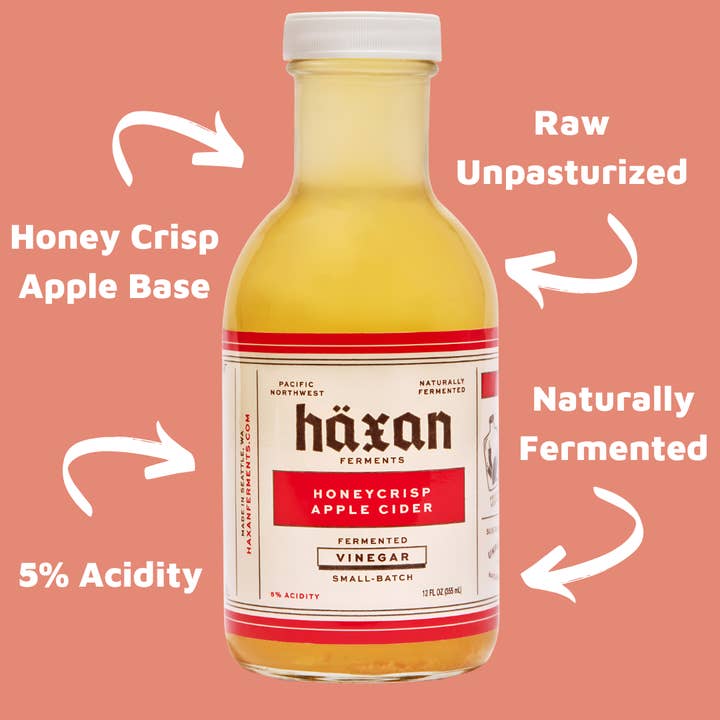 Haxan Ferments - Wholesale Vinegar - Honeycrisp Apple Cider Artisan Vinegar - Tangy & Fresh1