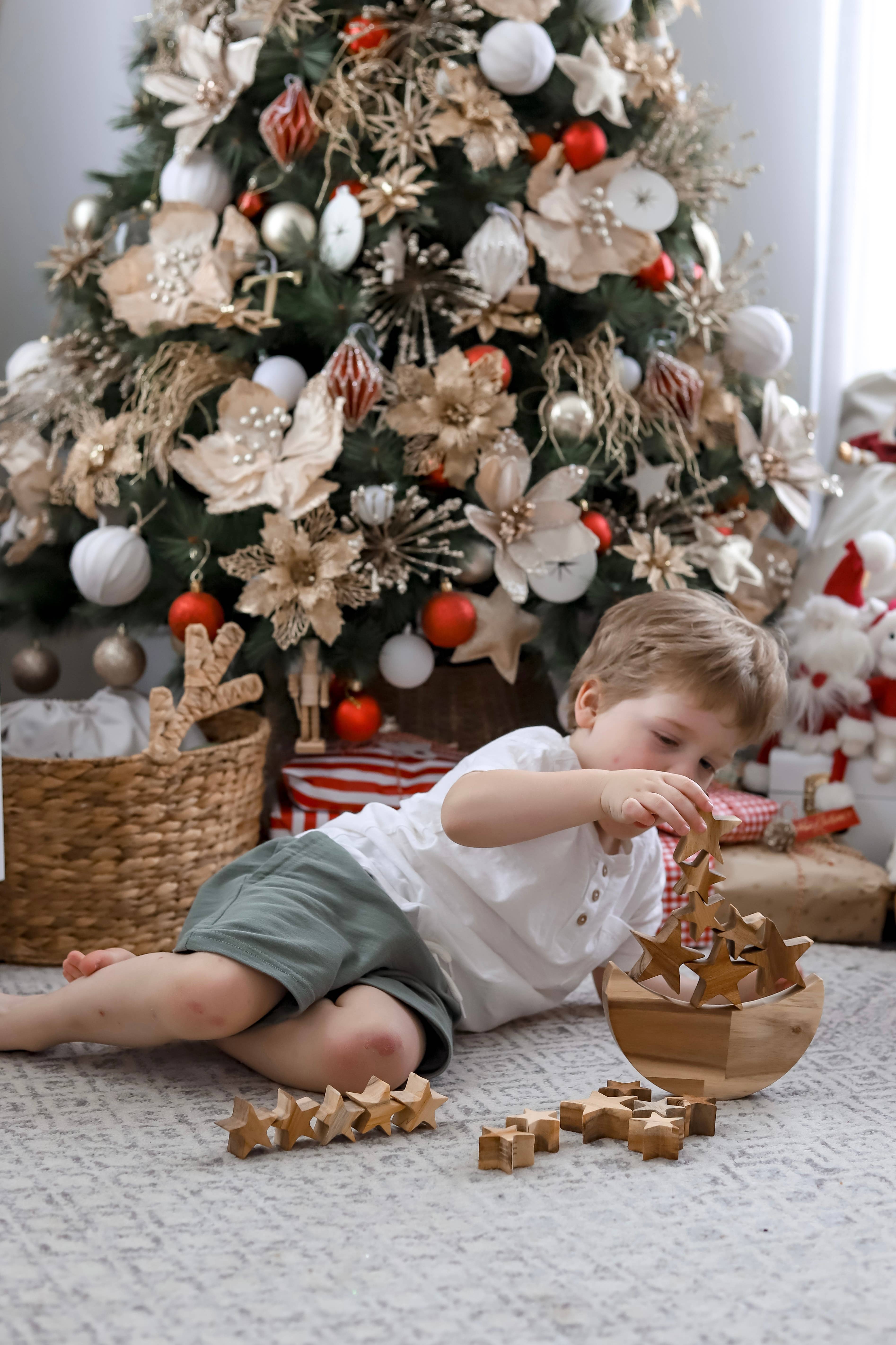 Q Toys - Vente Jouet en bois – enfant - Jeu d'équilibre entre lune et étoile3