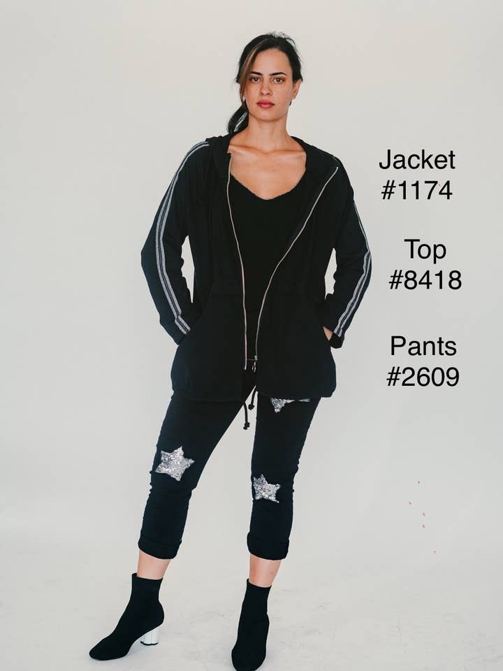 Stretchjacke mit Kapuze und Taschen für den Großhandel von Dance in Paris