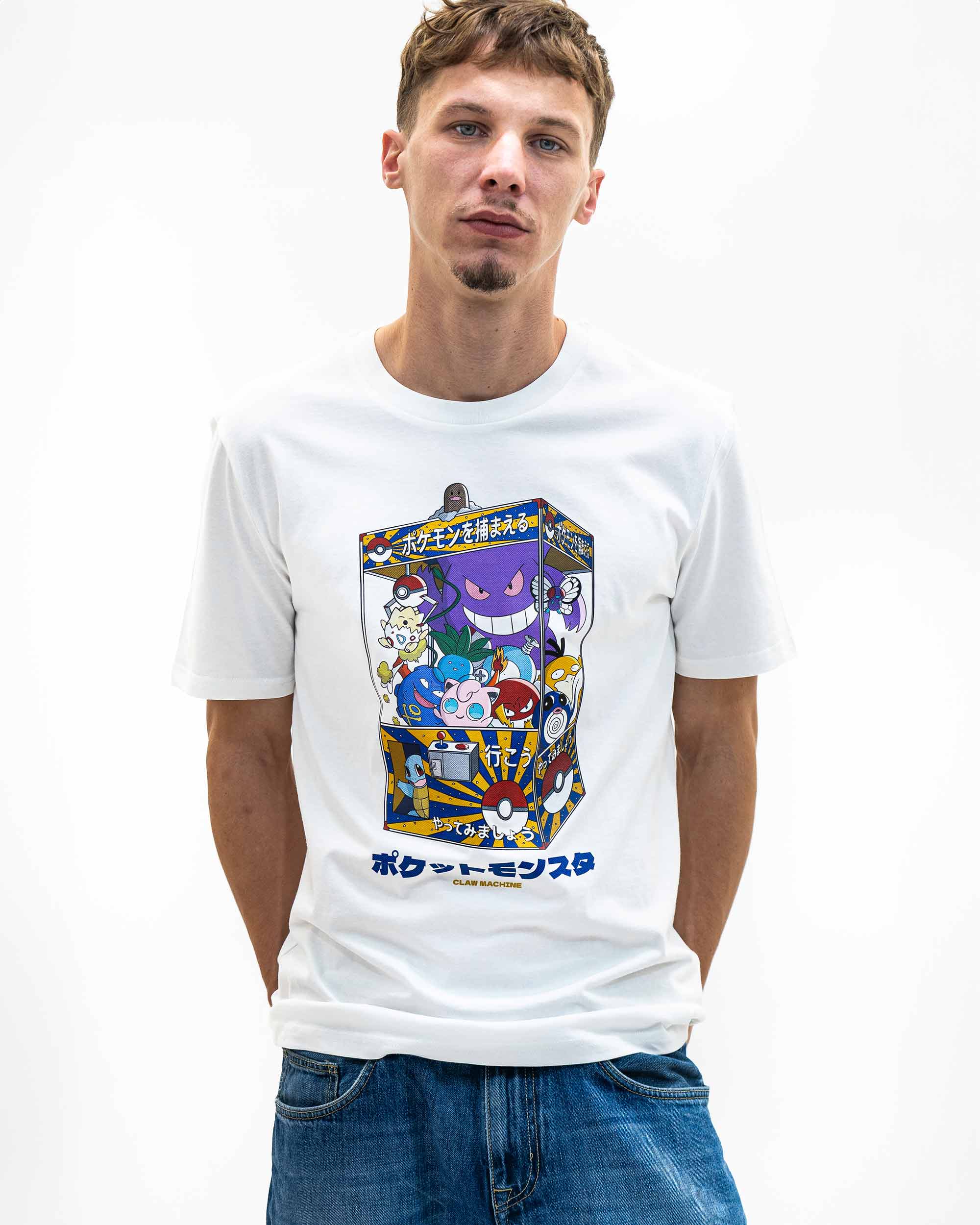 Off white Pokemon Clip-on Machine T-shirt - Pokemon T-shirt for wholesale on Faire2