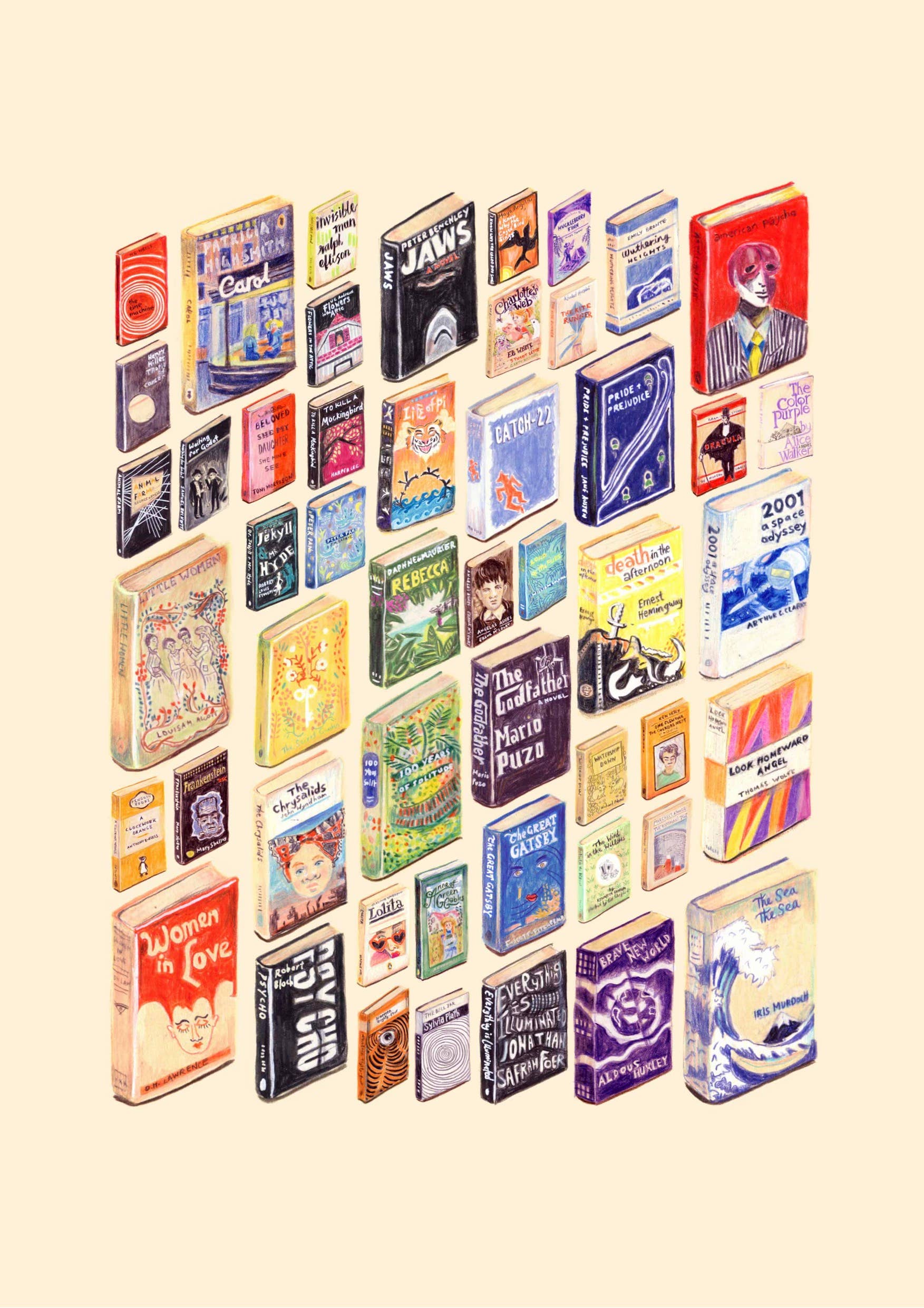 Amy Blue Illustration - Vendita all'ingrosso Stampa artistica - 50 Up: Books 2 Film 2