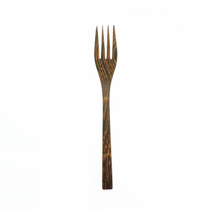 Rainforest Bowls - Wholesale Table Fork - Ebony Wood Fork2