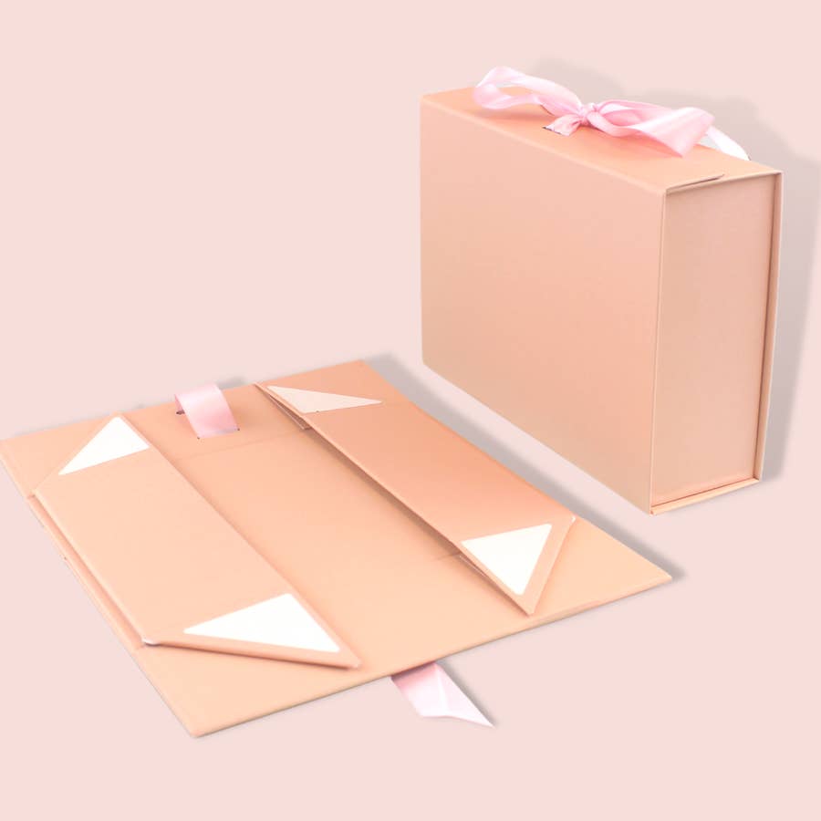  Cajas de regalo con tapas para regalos de 9 x 6 x 3 pulgadas,  25 paquetes de cajas decorativas de cartón, cajas de correo rosa para  embalaje de pequeñas empresas, caja