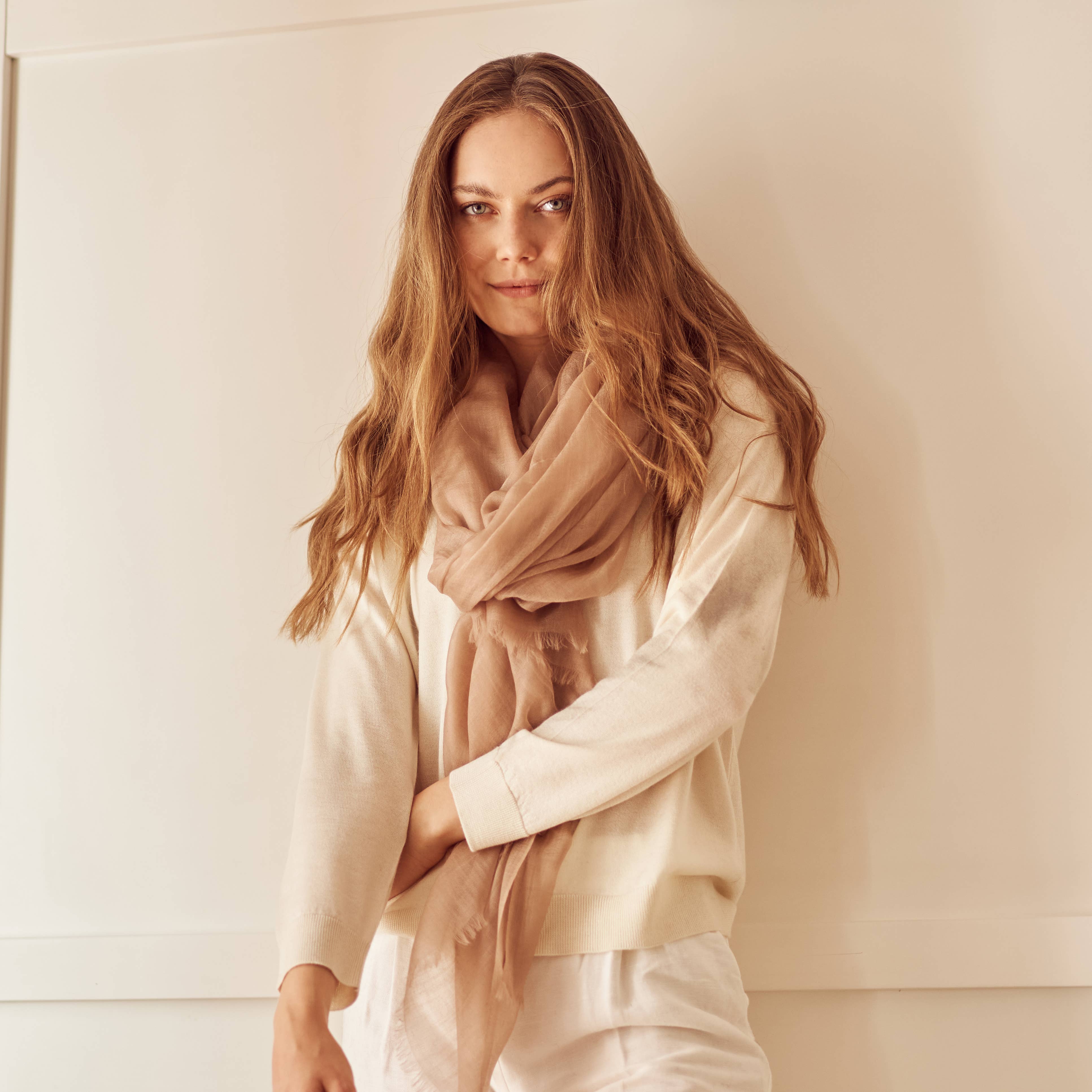 Bel Cashmere S.C. - Vente Écharpe – femme - Châle ultra fin en cachemire Florencia18