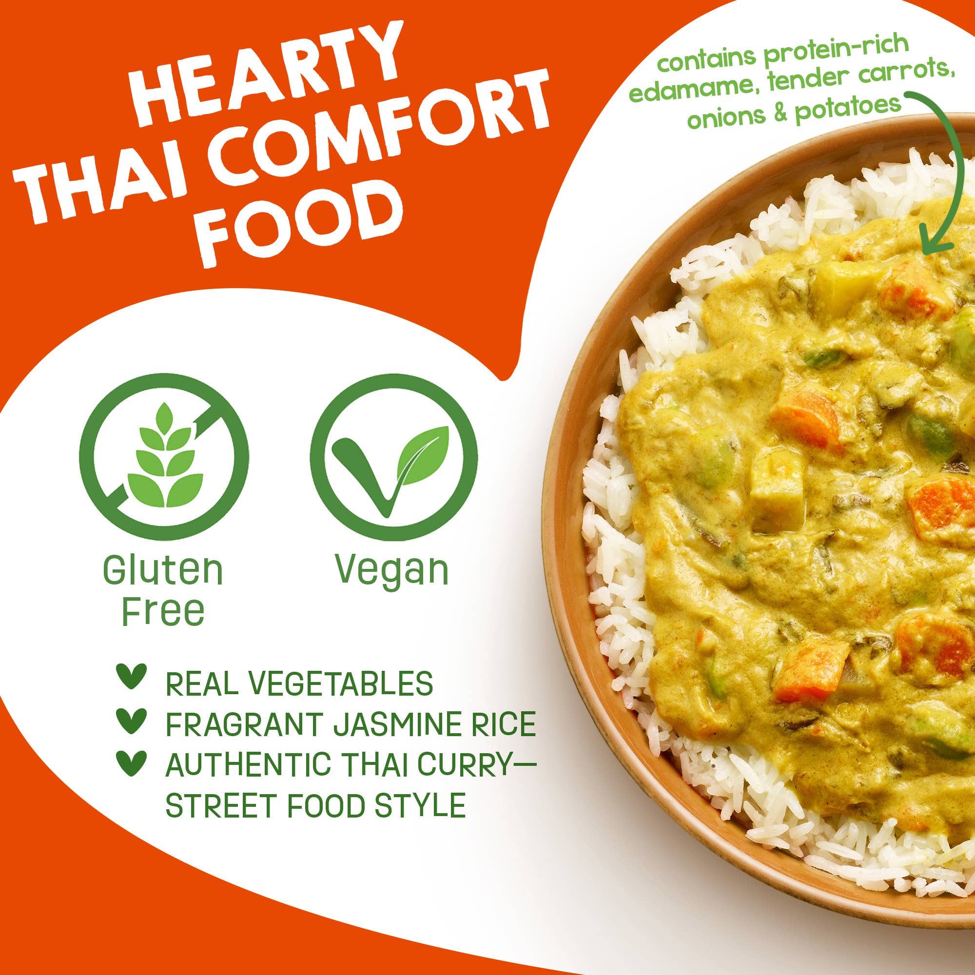 Sun Tropics – wholesale Shelf-stable prepared meal – Thai Yellow Curry with Vegetables & Jasmine Rice4
