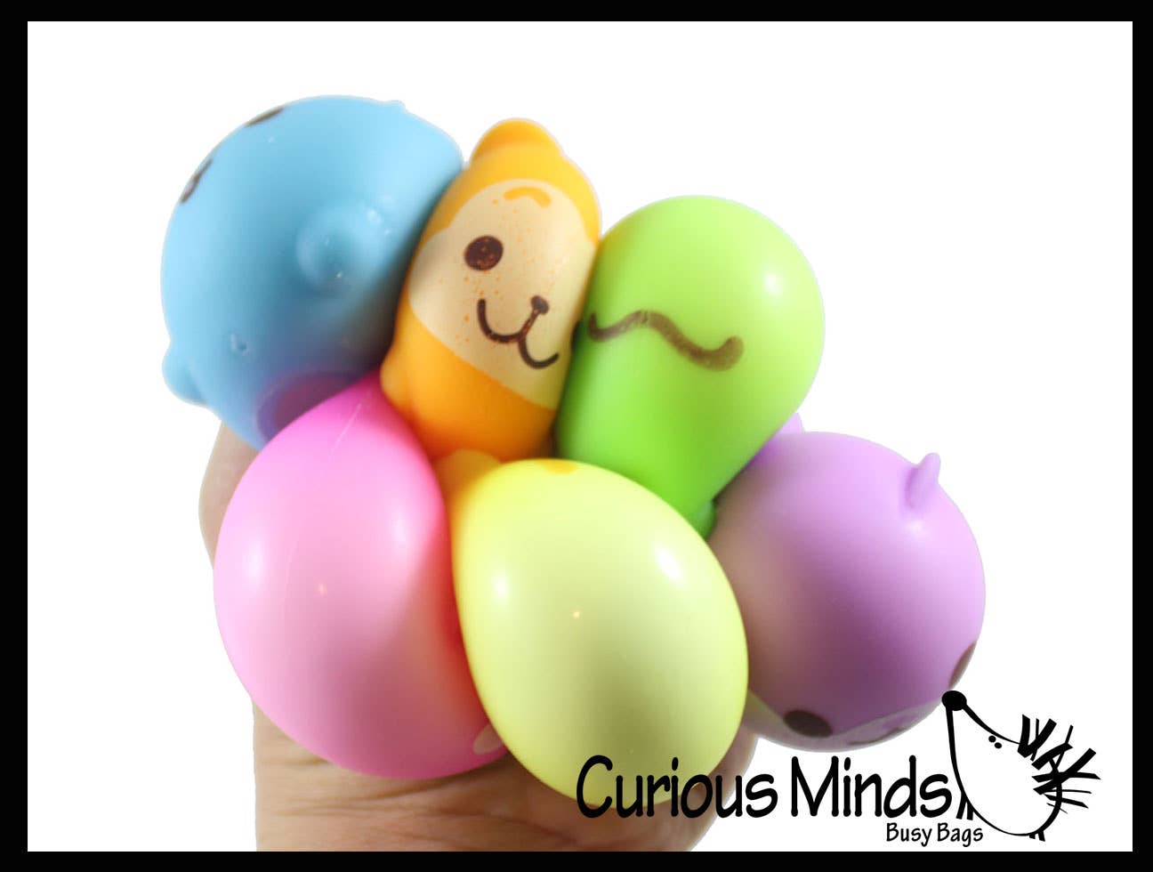 Curious Minds Toys - Wholesale Fidget Toy - Kids - 1 Soft Mini Kawaii Animal Stress Ball - Sensory Fidget Stres2