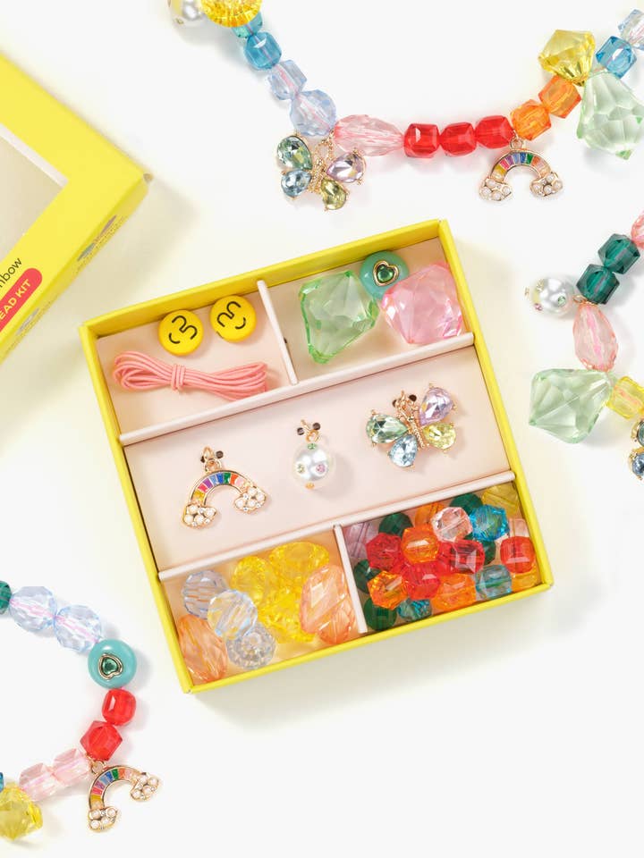 Rainbow Charm Theme Mini Bead Kit for wholesale by Super Smalls