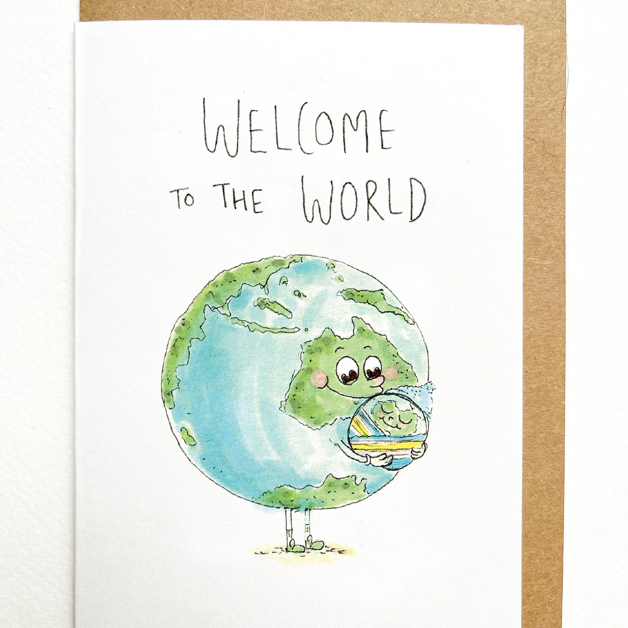 Well Drawn - Wholesale Baby Card - Welcome to the World1
