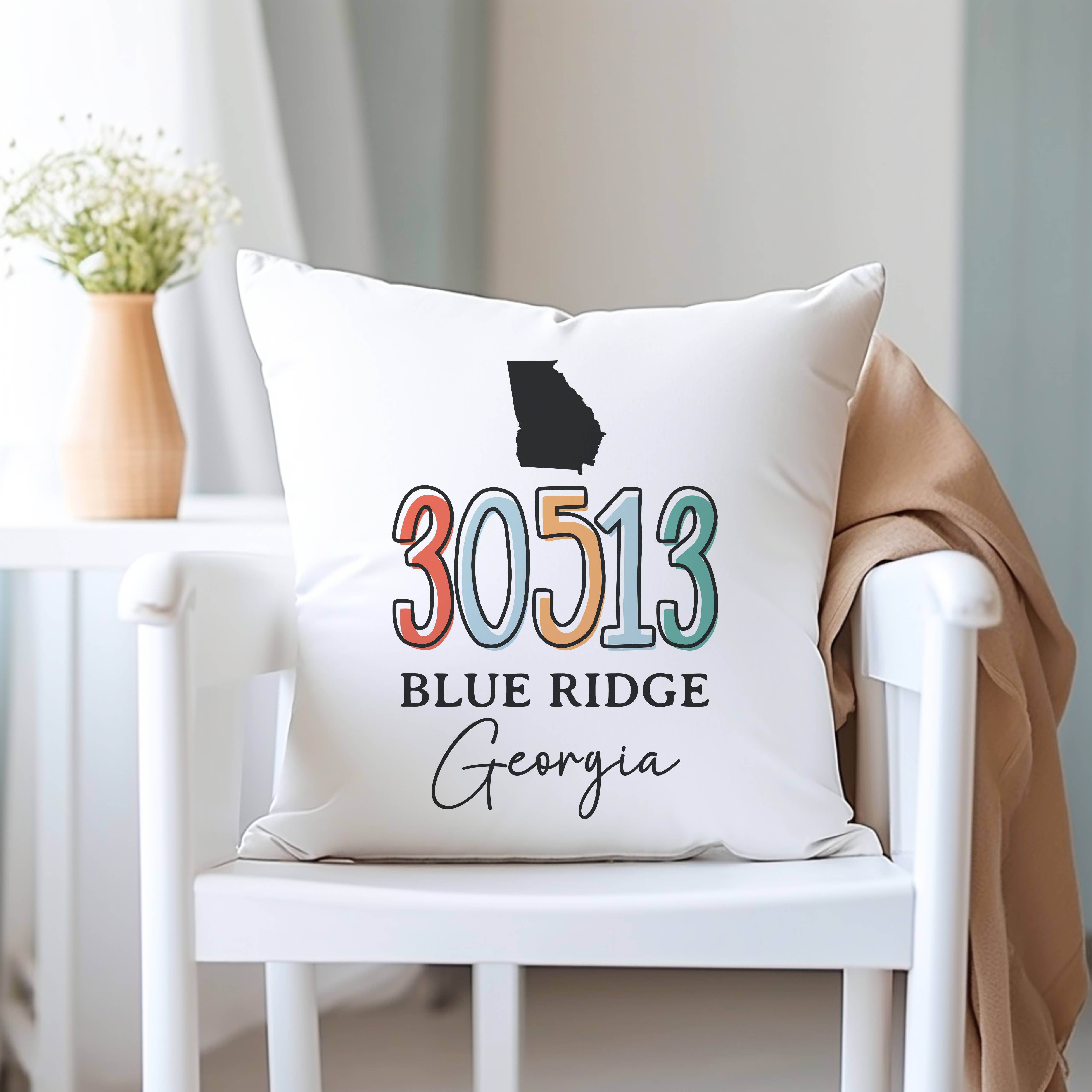 Canary Road - Wholesale Throw/Decorative Pillow - Custom Localization Pillow, Personalize Zip Code City State3