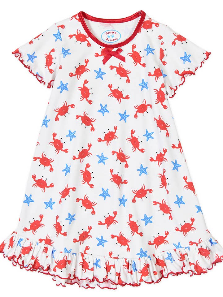 Sara's Prints - Wholesale Nightdress - Kids - Summer Sara's Prints Girls Short Sleeve Nightgown '243