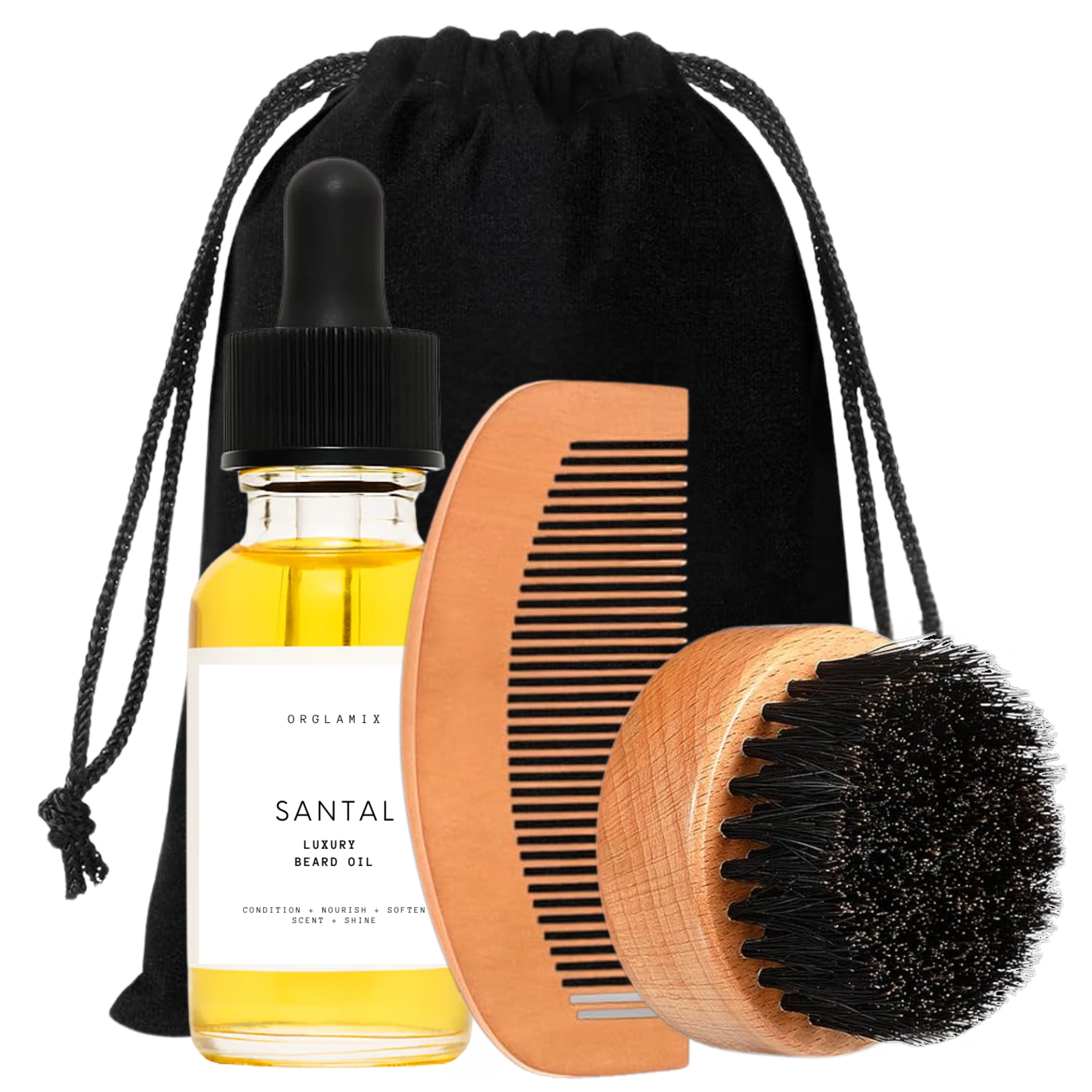 Orglamix - Wholesale Beard Styling Product - Beard Grooming Kit | Gift for Men Dad Uncle Christmas Custom6