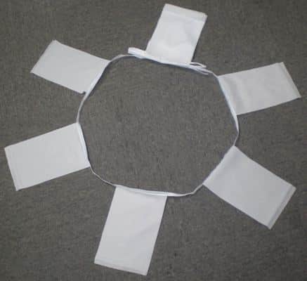 Worldwide Flags Ltd – wholesale Bunting/garland – 6m 20 Flag Plain White Bunting0