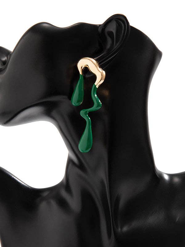 Sheer Trend – Brincos de argola por atacado – Brincos geométricos pendentes com cores contrastantes5