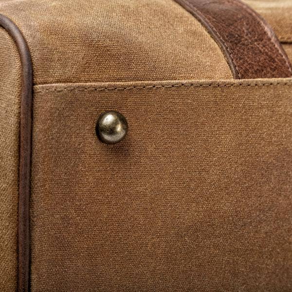 Mission Mercantile Leather Goods - Wholesale Weekender Bag - Unisex - Campaign Waxed Canvas Large Field Duffle Bag