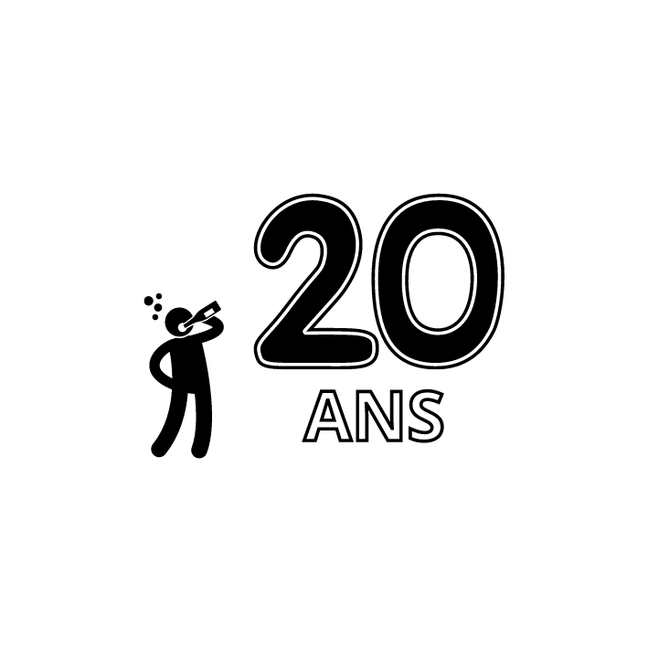 Sioou - Wholesale Temporary Tattoo - 20 ans x50