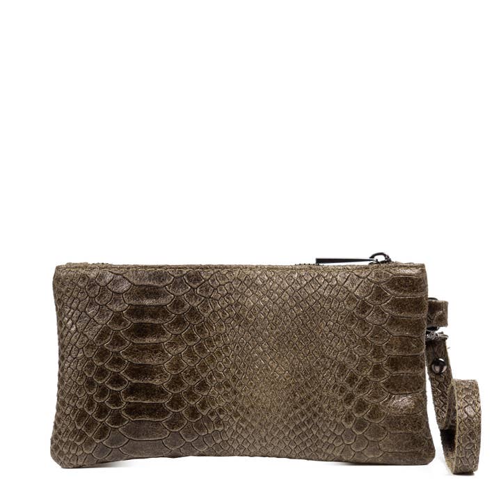 FIRENZE ARTEGIANI - Wholesale Clutch Bag - Women's - Fiorella Women's Handbag. Genuine Leather Suede Engraved8