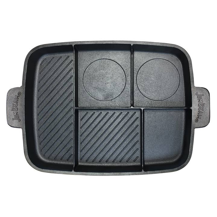 Style Asia - Wholesale Cast Iron Skillet - Jim Beam 5-in-1 Cast Iron Skillet