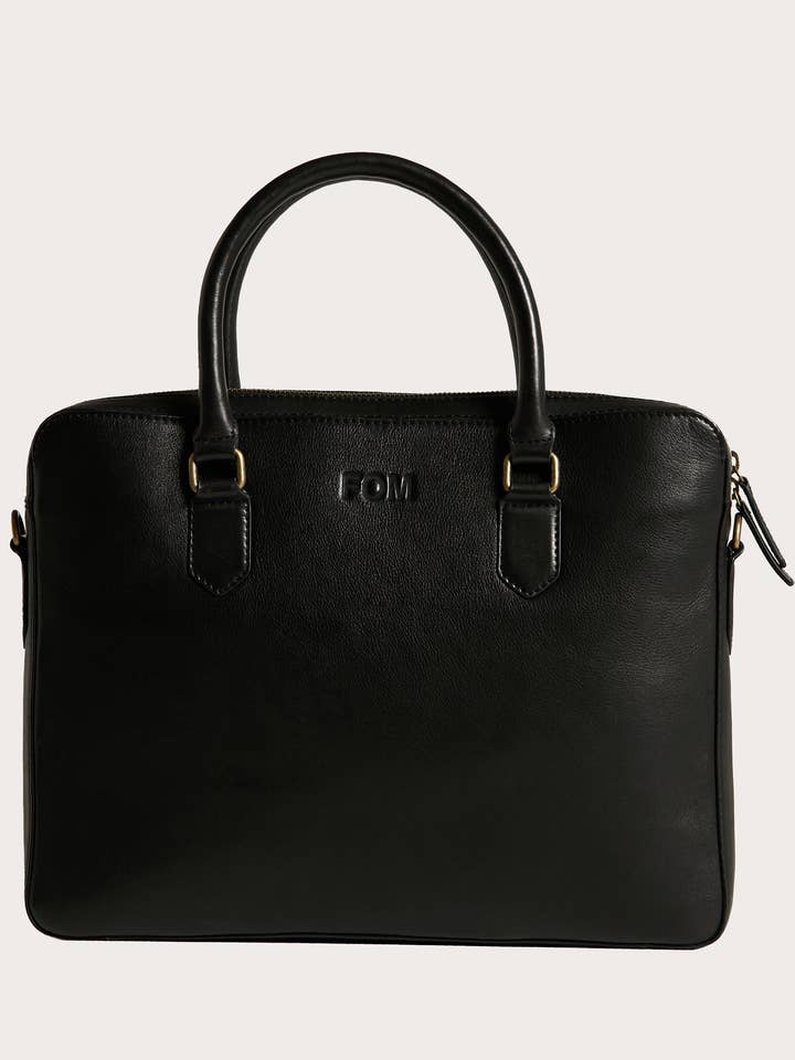 Elliot Briefcase - Pebble Black for wholesale by Freedom of Movement (SA) Ltd