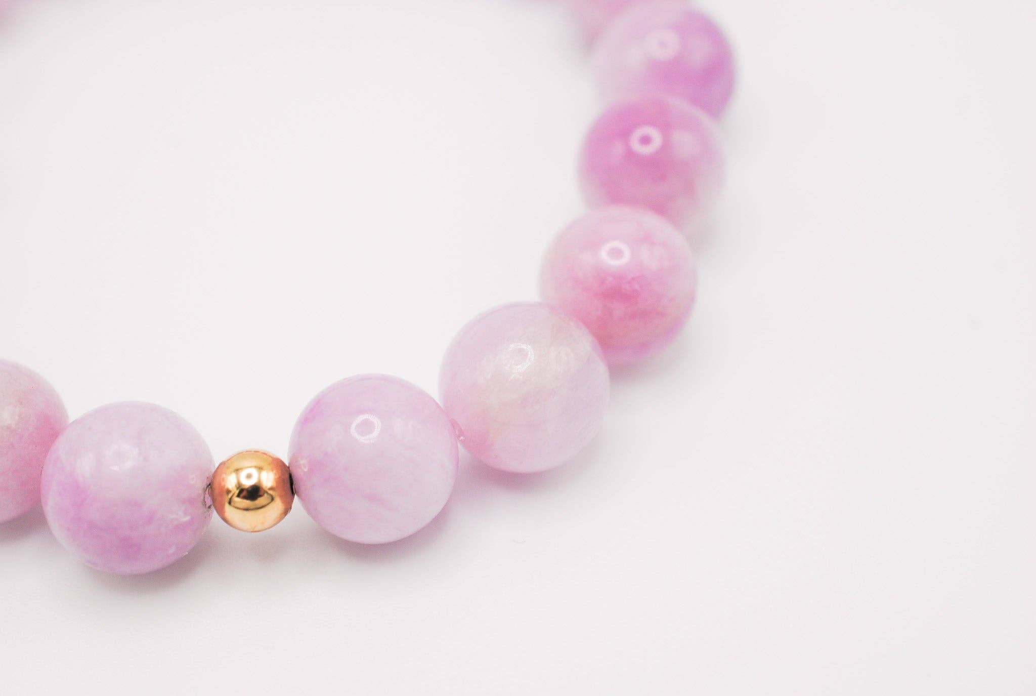Ripple | Reiki Infused Jewelry - Wholesale Beaded Bracelet - Kunzite Solo Grande Bracelet3