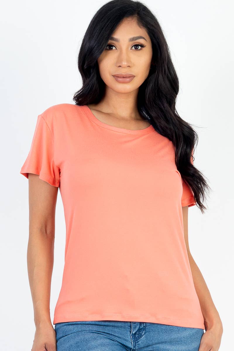 CAPELLA APPAREL – wholesale T-shirt – women's – Basic Short Sleeve T-shirt6
