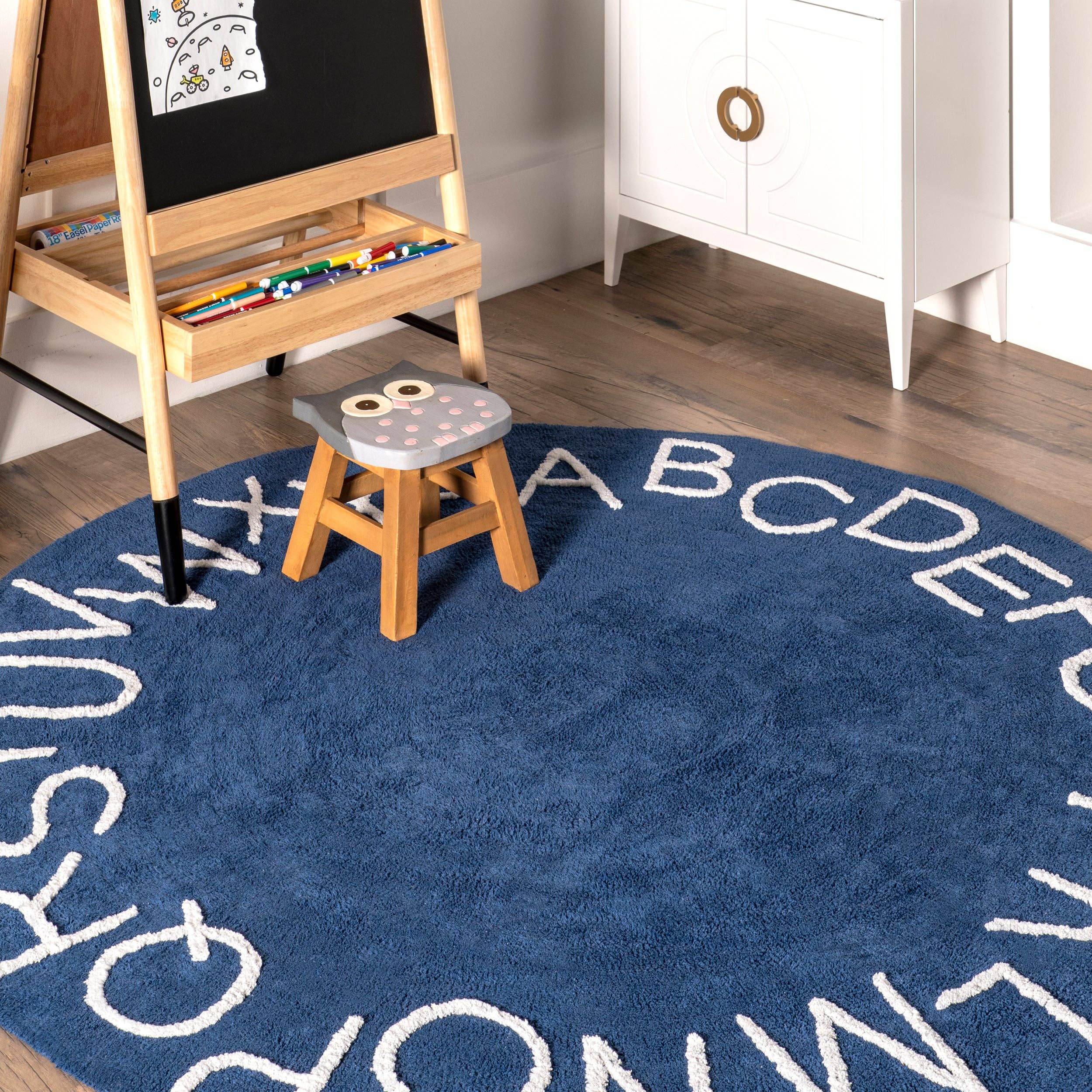 nuLOOM - Wholesale Area Rug - Kids & Baby - Kids Washable Round Alphabet Rug76